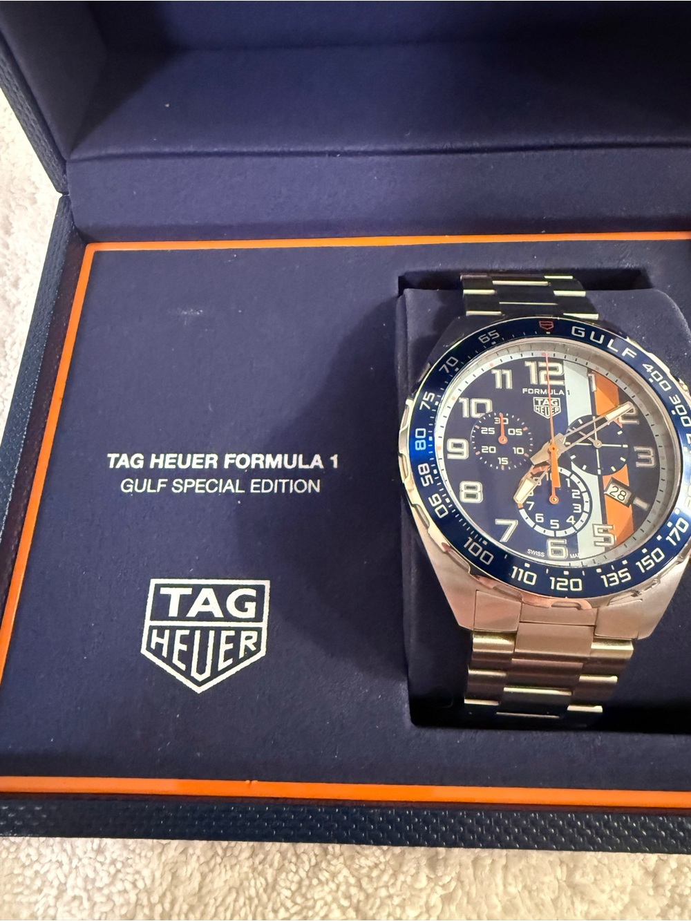 Tag Heuer Formula 1 Gulf Special Edition Blue Orange Formula 1 Gulf CAZ101AT